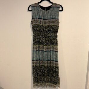 LAPIS Elegant Multicolor Sleeveless Dress Medium